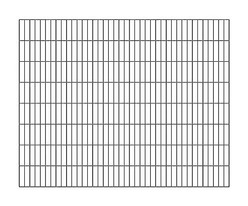 Alberts 642938 Doppelstabmattenzaun | verschiedene Längen und Höhen | kunststoffbeschichtet, anthrazit | Höhe 160 cm