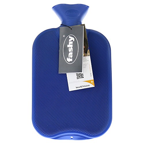 Fashy 6440.54 Wärmflasche Halblamelle, Blau