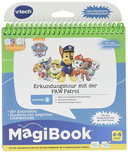 VTech 80-480204 Lernstufe 2 - Erkundungstour mit der PAW Patrol MagiBook Lernbücher, 4 Jahre to 6 Jahre , Mehrfarbig