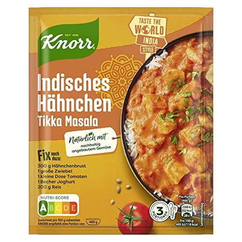 Knorr Fix Würzmischung, Indisches Hähnchen Tikka Masala, 36 g