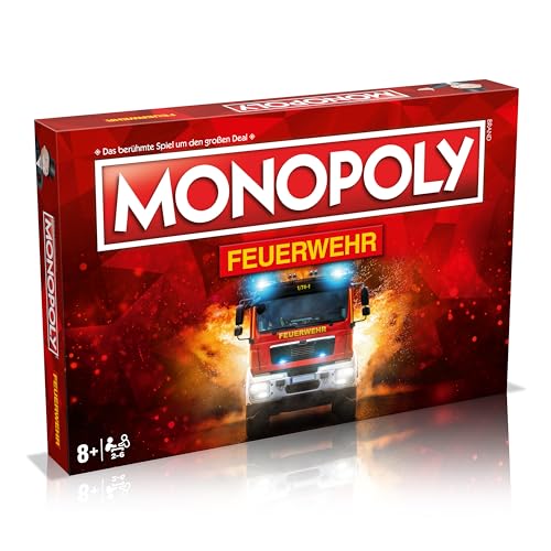 Winning Moves Monopoly - Feuerwehr - Brettspiel - Alter 8+ - Deutsch