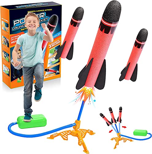 Outdoor Spielzeug ab 3 4 5 6 7 8 Jahre Junge, Raketen Geschenke Spiele für Kinder Mädchen 3-9 Jahre für Draußen Gartenspiele Rakete Spielzeug