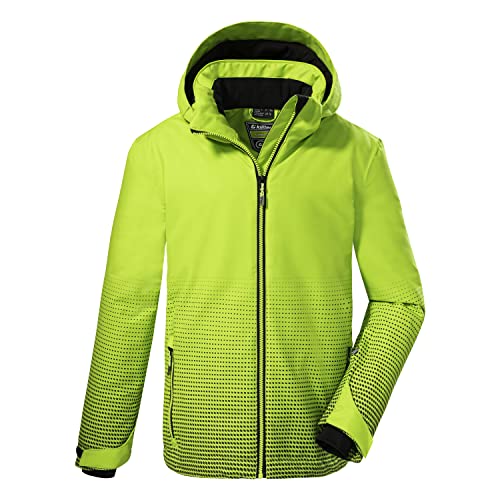 Killtec Jungen Ksw 162 Bys Jckt Skijacke Funktionsjacke mit Kapuze und Schneefang, apfel, 116 EU