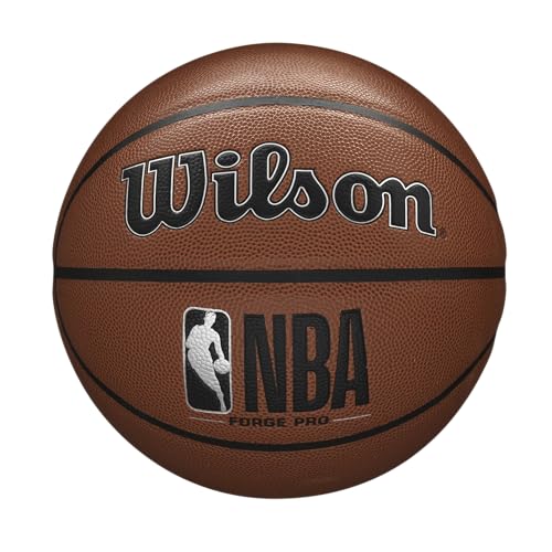 Wilson NBA Forge Series Basketball für drinnen und draußen, Forge Pro, Braun, Größe 17,8–74,9 cm