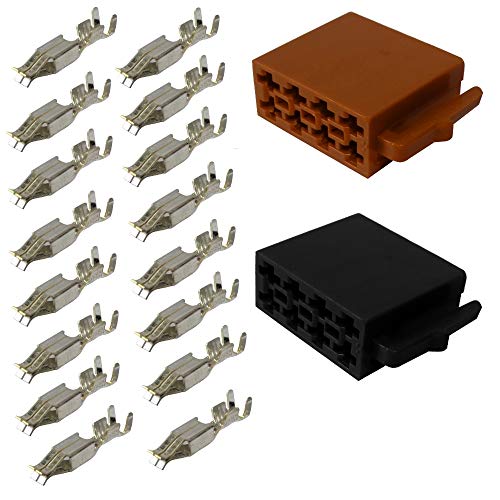 AERZETIX - C11038 - Steckverbinder - ISO 16PIN - Kabelbaum Universal Stromversorgung - Sound Lautsprecher - Crimp Lautsprecher