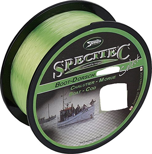 Specitec " BOOT / Dorsch " Schnur Ø 0,45mm -Farbe: Fluo Yellow - Angelschnur monofil Zielfischschnur