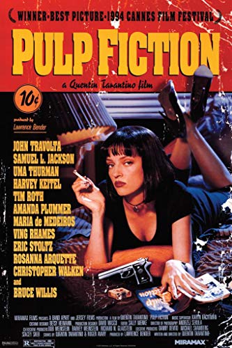 1art1 36889 Pulp Fiction - Film Score By Quentin Tarantino Poster für Heimbüro(91 x 61 cm)