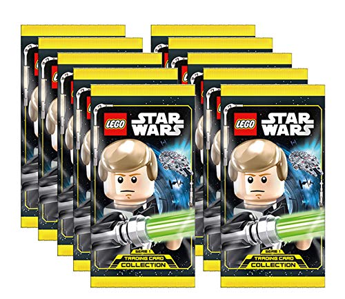 Unbekannt Lego Star Wars – Serie 1 Sammelkarten – 10 Booster – Deutsch