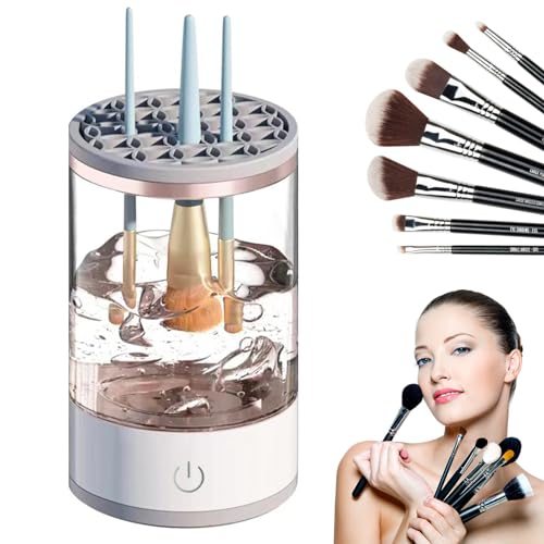 Make Up Pinselreiniger Trockner, Elektrischer Make up Pinselreiniger, USB Wiederaufladbare Automatische Tiefenkosmetik Reinigungsgerät Make Up Pinselwerkzeug für Make-up-Pinsel aller Größen