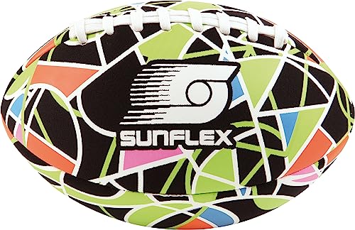 Sunflex® Neopren American Football Color Pro | sehr griffig und lässt Sich ideal Werfen und Fangen | Ball weich und leicht für den Strand und den Garten | extrem robust und für Jede Altersgruppe