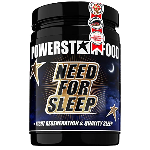 NEED FOR SLEEP | Hochdosiert mit GABA, Tryptophan, Glycin, Arginin, Ornithin, Lysin & weiteren Aminosäuren | Ideal zur Einnahme vor dem Schlafen | 450g Pulver | Juicy Orange | Deutsche Herstellung