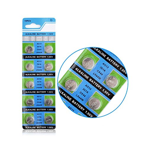 10 AG 13 357 Watch Battery 675 Hearing Aid Batteries A76 LR44 1154 Alkaline Button Cell Watch Battery 1.55 V Blister Packed