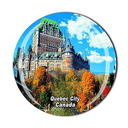 Kanada 3D Quebec City Kühlschrankmagnet Souvenir Kristallglas Magnet Reise-Souvenir Sammlung Geschenk Zuhause Küche Dekoration