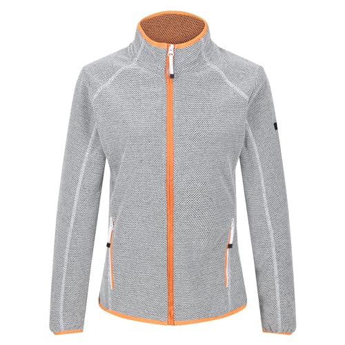 Regatta Kinwood Damen-Fleecejacke mit durchgehendem Reißverschluss, Weiß (AprCr), 44