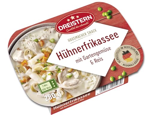 DREISTERN Hühnerfrikassee mit Reis Snack aus der Little Hot Kitchen schnell & einfach zubereitet