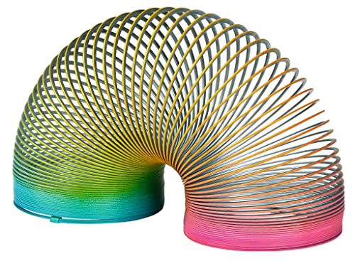 moses. Treppenhüpfer Rainbow, Hüpfende Metall-Spirale in Regenbogen-Farben, Experimentierspielzeug und Spielzeugklassiker für Kinder, Magische Treppenläufer Regenbogenspirale mit Ø 6,5 cm