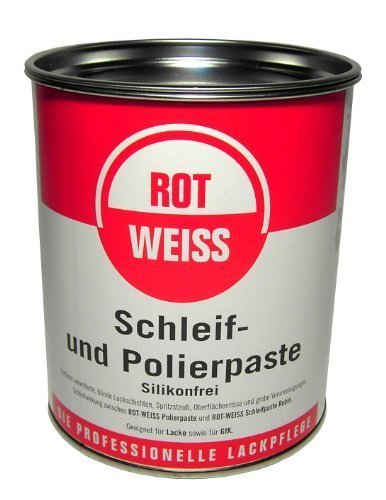 Rotweiss 1 Stück Schleif + Polierpaste 750ml Auto Schleifpaste Politur Lack