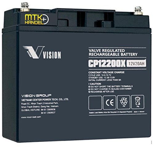 Vision CP12200 / 12V 20Ah AGM Blei Akku Batterie