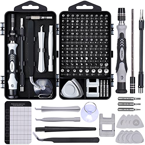 Feinmechaniker Werkzeug Set Mini Schraubenzieher: TOPWAY 122 in 1 Handy Reparatur Werkzeug Set mit 101 Bits für PC Computer iPhone Laptop Tablet PS5 Xbox Spielzeug Uhren Kamera Brillen