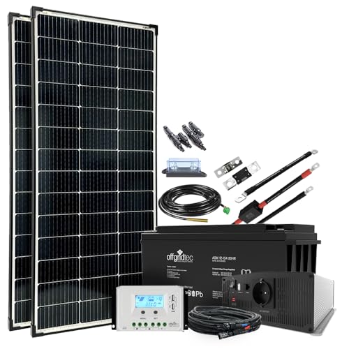 Offgridtec Autark XL-Master 300W Solaranlage - 1500W AC Leistung 154Ah AGM Akku