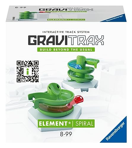 Ravensburger GraviTrax Element Spirale 22424 - Erweiterung für deine Kugelbahn - Murmelbahn und Konstruktionsspielzeug ab 8 Jahre, Grey