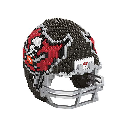 FOCO Offizielles Lizenzprodukt NFL BRXLZ-Steine 3D-Replik-Helm BAU-Set (Tampa Bay Buccaneers)