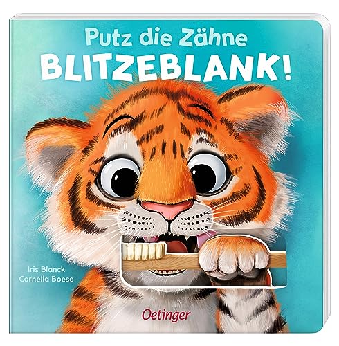 Putz die Zähne blitzeblank!: Pappbilderbuch zur Unterstützung der Zahnputz-Routine mit robusten Schiebeelementen für Kinder ab 2 Jahren (Das kann ich schon!)