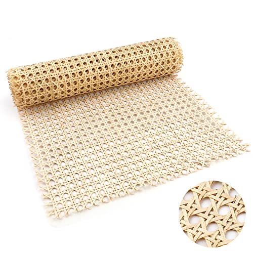 1 Rolle Cane Webbing Rattan, 30cm x 1m Natürliche Rattan Geweberolle für Caning Projekte Mesh Rattan Gewebe für Möbel Stühle Schränke