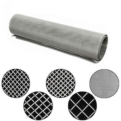 Siebgeweberolle for Filtern von industriellen Beschichtungen. 4 30 100 120 200 300 400 Mesh-Filterplatten aus Metallgewebe (Color : 100, Size : 30x30cm)