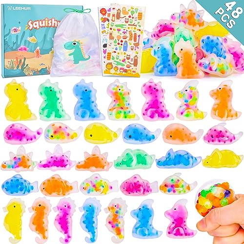 Squishy 48 Stück Geschenke Kindergeburtstag Squeeze Spielzeug Squishies Ungiftig Antistressball Stressball Quetschball für Erwachsene Party Geschenke für Kinder Klassenzimmer-Preise