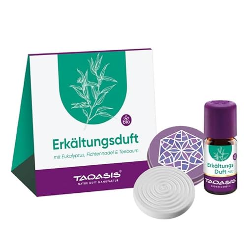 TAOASIS Erkältungsduftset mit Erkältungsduft mild 5ml und Duftstein