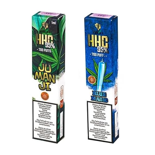 ALIBIA - H??HC Vape - 95% Inhalator mit 700 Zvgen jeweils - Jumanji oder Blue, zufall 1 stück