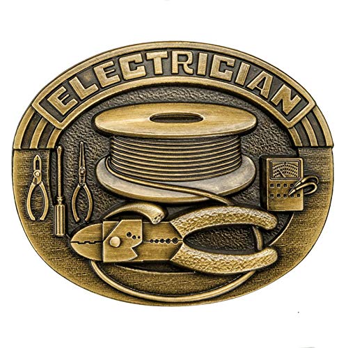 Piratenladen Buckle Elektriker, Elektroinstallateur, Electrician, Handwerk, Gürtelschnalle