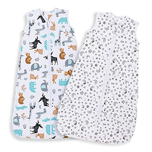 Lictin Schlafsack Baby Sommerschlafsack Babyschlafsack Einstellbar 70-90cm für Neugeborene 3-18 Monate