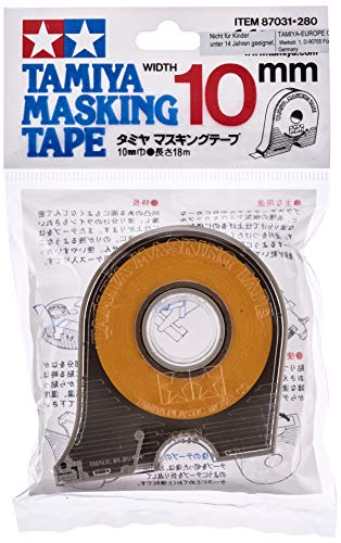 Tamiya 300087031 - Masking Tape mit Abroller, 10 mm x 18 m