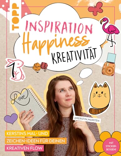 Inspiration💭 Happiness🎈 Kreativität🌟: Kerstins Mal- und Zeichen-Ideen für deinen kreativen Flow