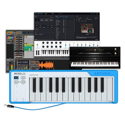 Arturia MicroLab Blau – Kompakte 25er USB-Controller-Tastatur