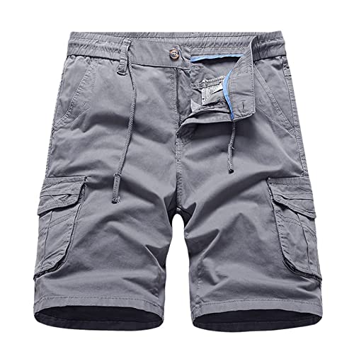 Hehiy Herren Kurze Hosen Sommer Cargo Short Sporthose mit Taschen Chino Shorts Sommer S-XXL Kurze Hosen Herren Sport Herren Shorts Sommer Stretch