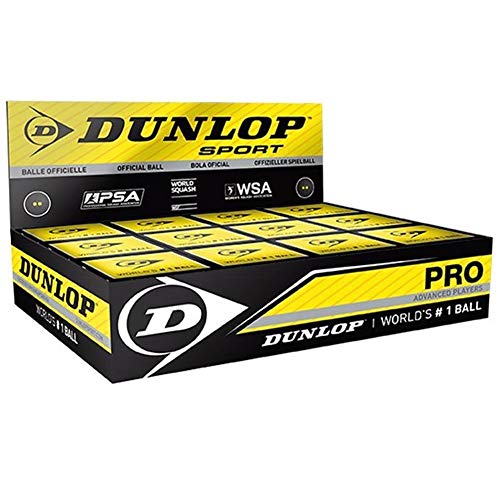 Dunlop Squashball Pro doppelgelb im Dtzd.