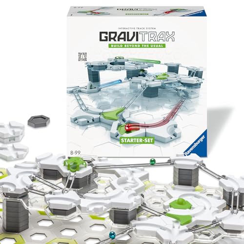 Ravensburger GraviTrax Starter-Set 22410 - Einstiegsset für deine Kugelbahn - Murmelbahn und Konstruktionsspielzeug ab 8 Jahre, Yellow