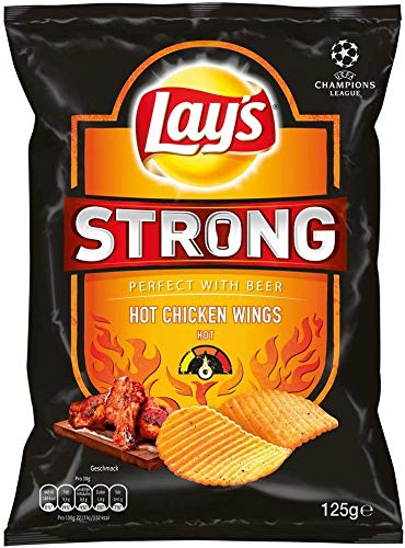 Lay´s Strong Hot Chicken Wings, 5er Pack, (5 x 125g)