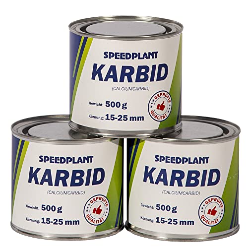 Karbid 1,5 kg (3x 500g) - Carbid Kabit Kabitt karbitt Karbit Karbid Große feste Steine Körnung 15-25mm - 3 Dosen