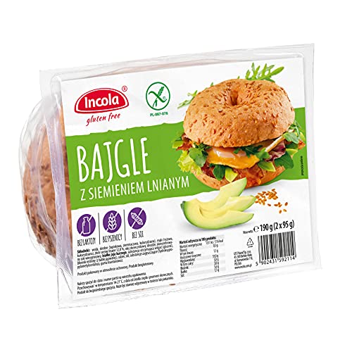 BAGEL mit Leinsamen 190g (2x95g) | Glutenfrei, ohne Laktose, Sojafrei