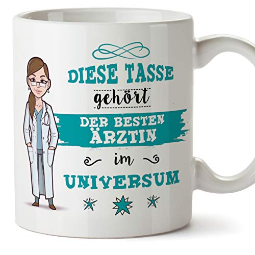 Ärztin Tasse/Becher/Mug Geschenk Schöne and lustige kaffetasse - Diese Tasse gehört der besten Ärztin im Universum - Keramik 350 ml