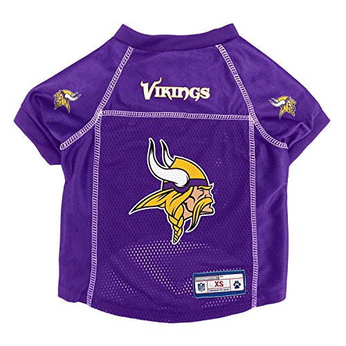 Littlearth Unisex-Erwachsene NFL Minnesota Vikings Basic Pet Jersey, Teamfarbe, Größe L