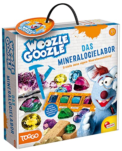 Lisciani - Woozle Goozle - Das Mineralogielabor - Entdeckung von Mineralien - Pädagogisches Wissenschaftsspiel - Felsen und Kristalle - Für Kinder ab 8 Jahren