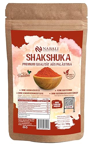 NABALI FAIR KOST FÜR ALLE Shakshuka Gewürze - Gewürzmischung nach Ottolenghi - Gourmet Qualitätsprodukt Aus Palästina (100 g)