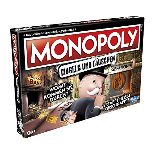 Hasbro Gaming Monopoly Mogeln und Täuschen Familienspiel, Spielspaß für Freunde und Familie, Toll als Partyspiel, Neue Variante des klassischen Spiels, Brettspiel für Kinder ab 8 Jahren