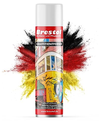 BRESTOL® GRAFFITI ENTFERNER 400 ml Spray - Graffitilöser Farbabbeizer Farblöser Farbentferner Lackentferner Lacklöser Lasurlöser Lasurentferner Dispersionsmittel Abbeizmittel Abbeizer