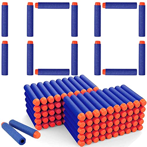 Retoo 100 Pfeile für Nerf Elite Elite Blasters 7,2cm für Refill Spielzeugpistole Bullets Refill Darts Foam Geeignet für Nerf N-Strike Nachfüllpack für Kinder Draußen und Familie Munition Blau